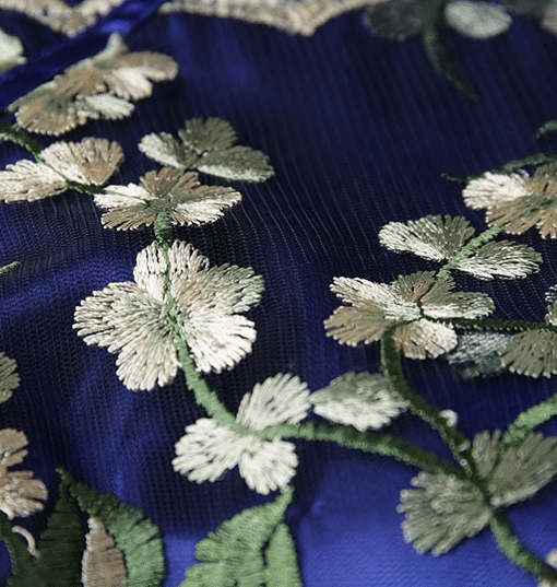 blue chinese dress 0899-02