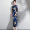 blue chinese dress 0899-05