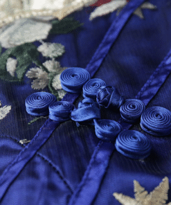 blue chinese dress 0899-08