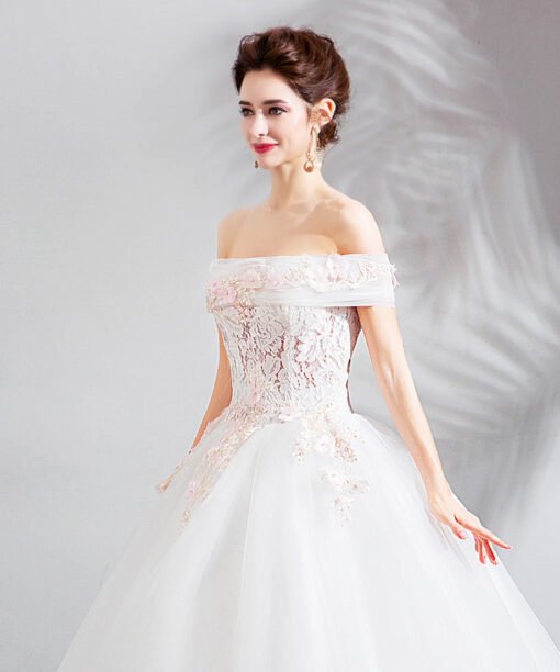 cheap ball gown wedding dress-0883-04