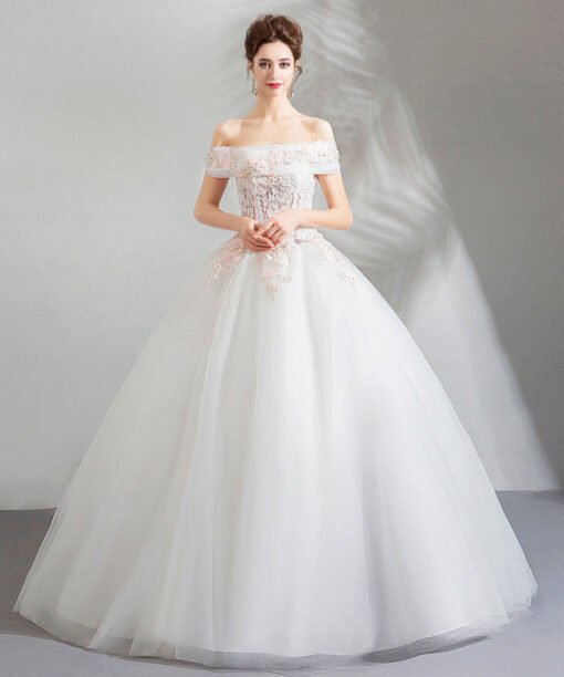 cheap ball gown wedding dress-0883-05