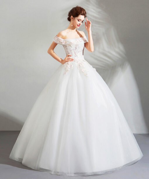 cheap ball gown wedding dress-0883-07