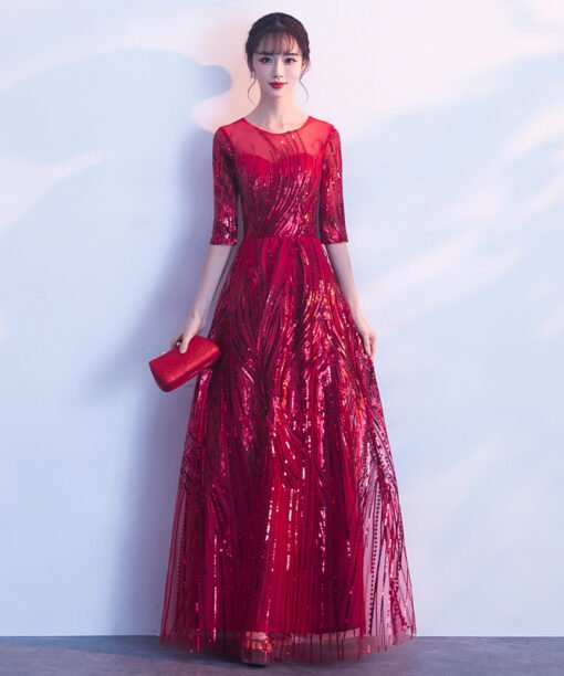 cheap red prom dress-0880-02