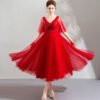 cocktail dress red-0887-05