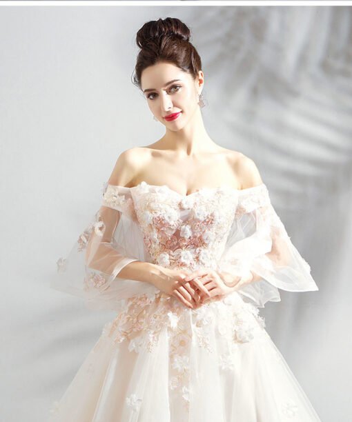 long train wedding dress-0890-06