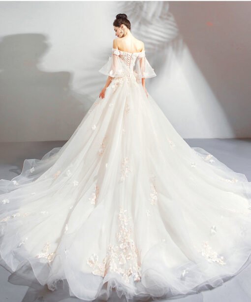 long train wedding dress-0890-07