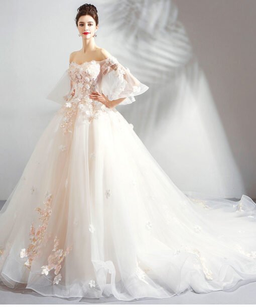 long train wedding dress-0890-08