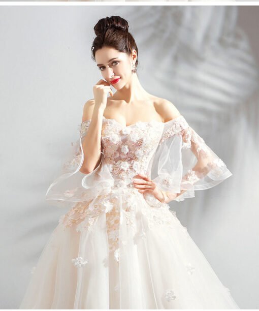 long train wedding dress-0890-10