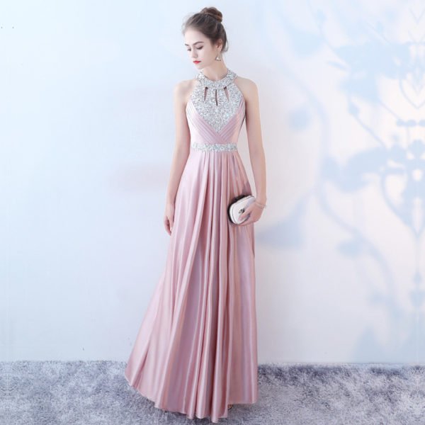 pink long evening dress-0881-01
