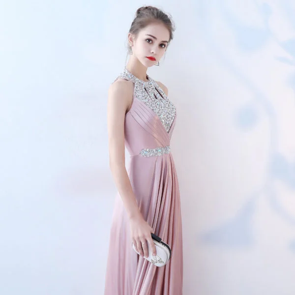 pink long evening dress-0881-05