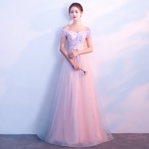 pink long prom dress-0879-03