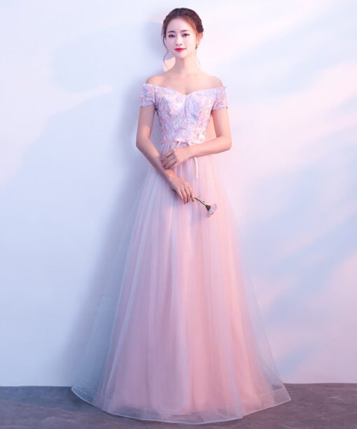 pink long prom dress-0879-03