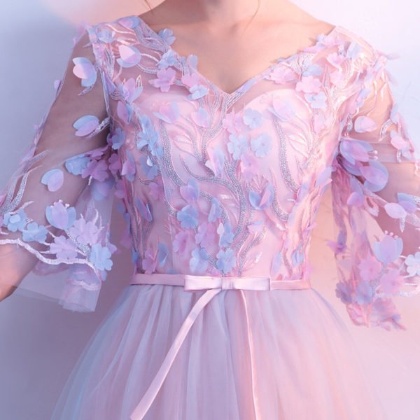 pink long prom dress-0879-05