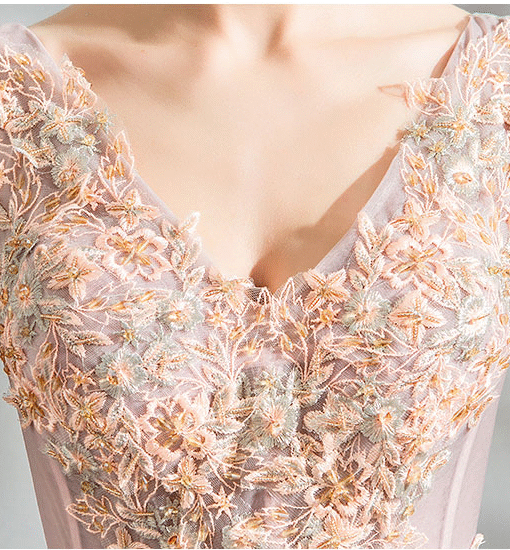 pink party dress 0901-01