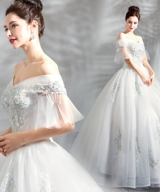 princess ball gown wedding dress-0889-04
