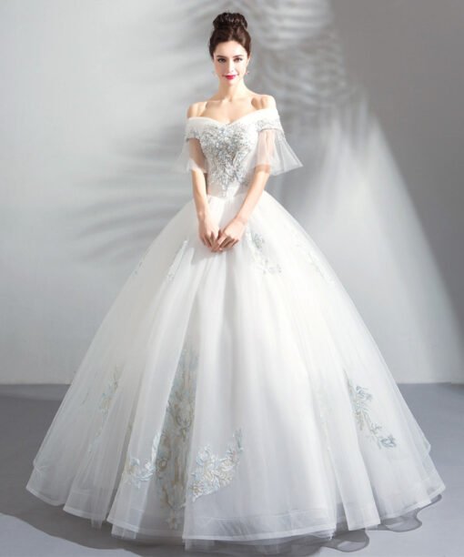 princess ball gown wedding dress-0889-05