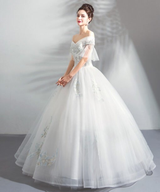 princess ball gown wedding dress-0889-06