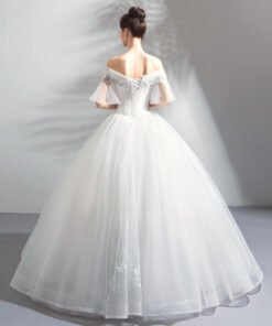 princess ball gown wedding dress-0889-07
