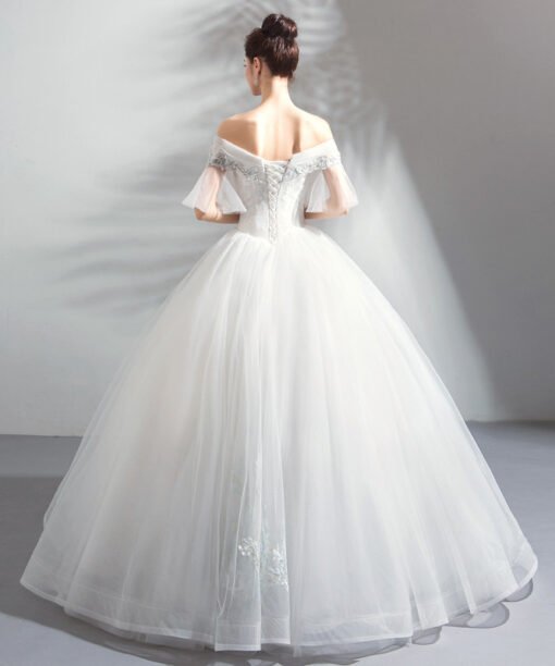 princess ball gown wedding dress-0889-07