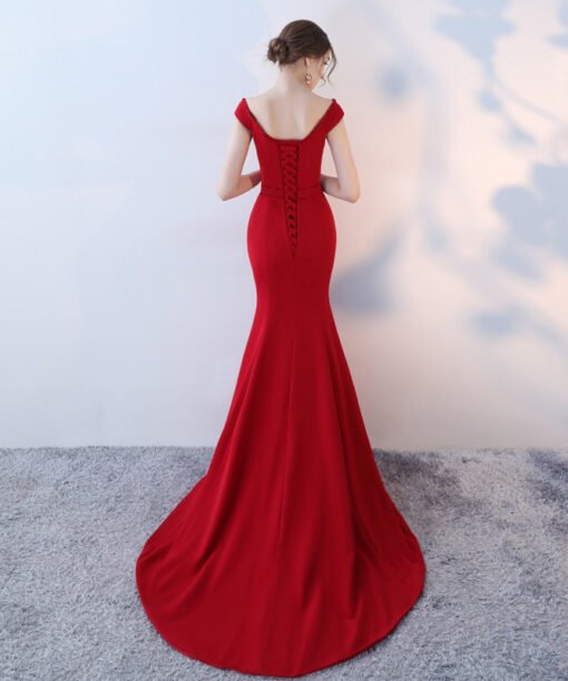red formal dress-0865-01