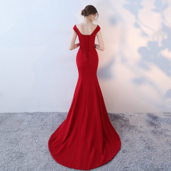 red formal dress-0865-01