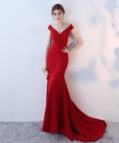red formal dress-0865-02