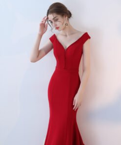 red formal dress-0865-03