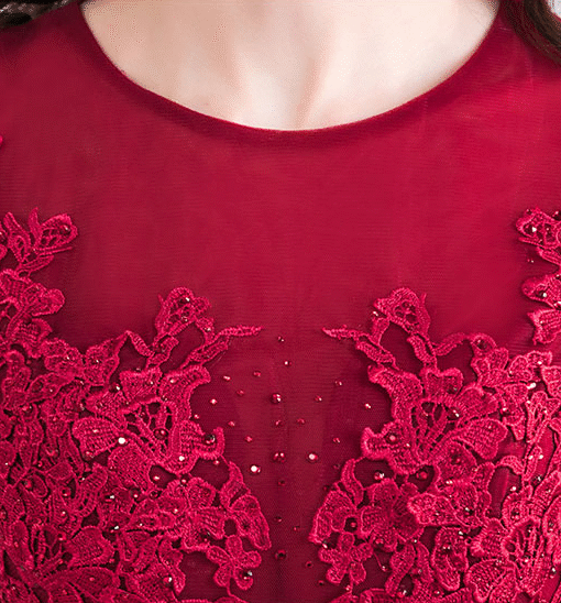 red high low dress 0900-02