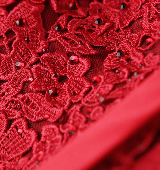 red high low dress 0900-04