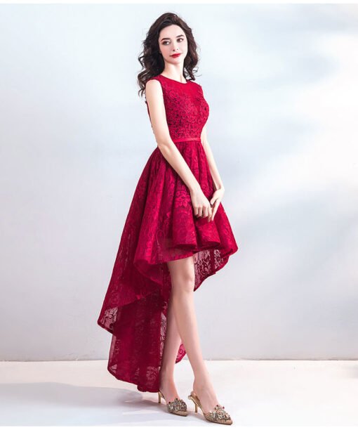 red high low dress 0900-09