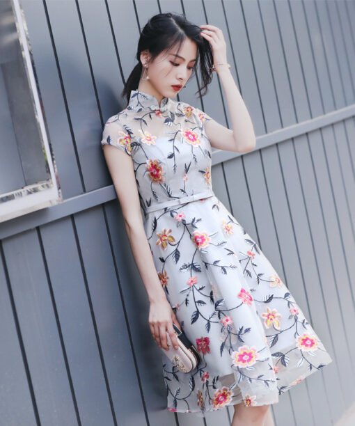 summer cocktail dress-0876-03