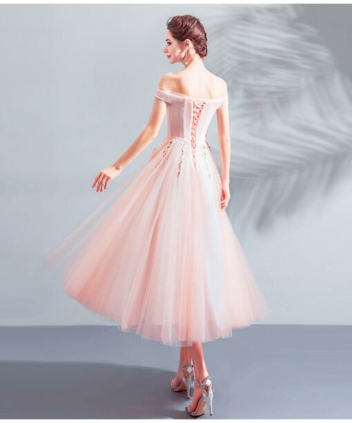 tea length bridesmaid dress-0888-08