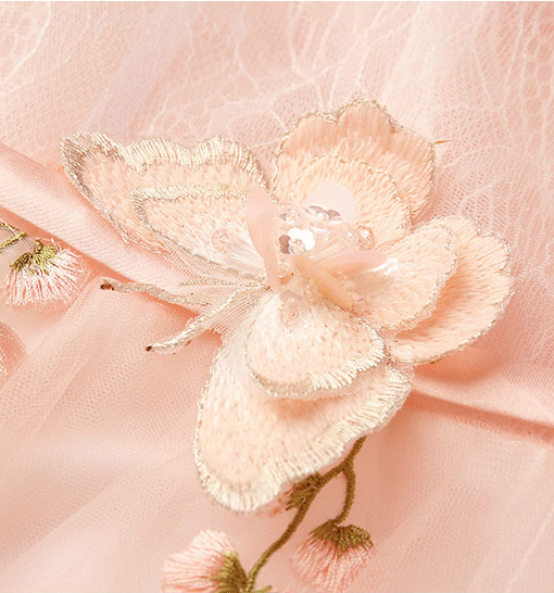 tea length pink prom dress-0893-01