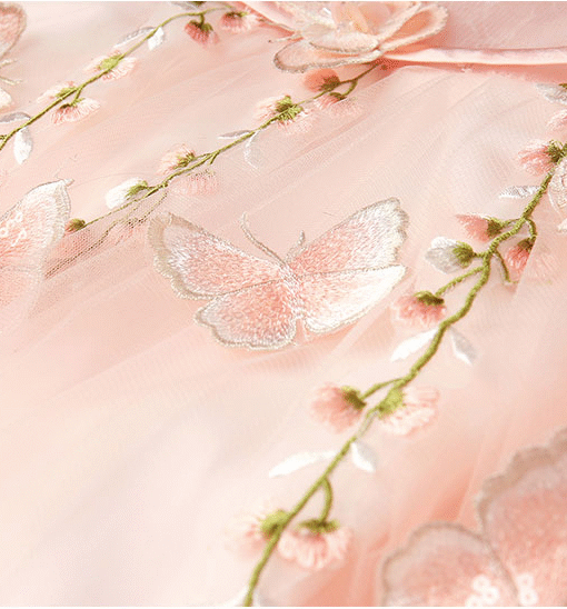 tea length pink prom dress-0893-02