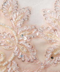 white and champagne wedding dress 0904-02