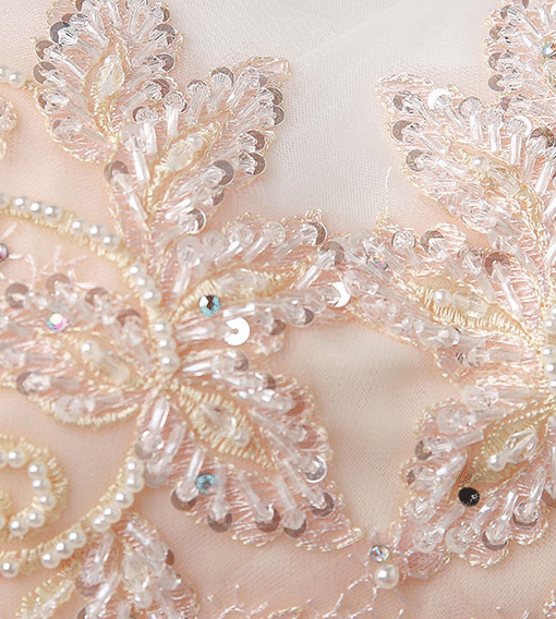 white and champagne wedding dress 0904-02