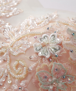 white and champagne wedding dress 0904-03