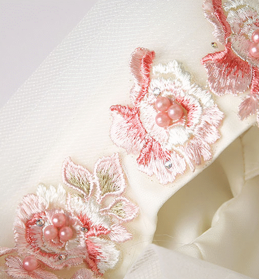 white and pink wedding dress 0897-02