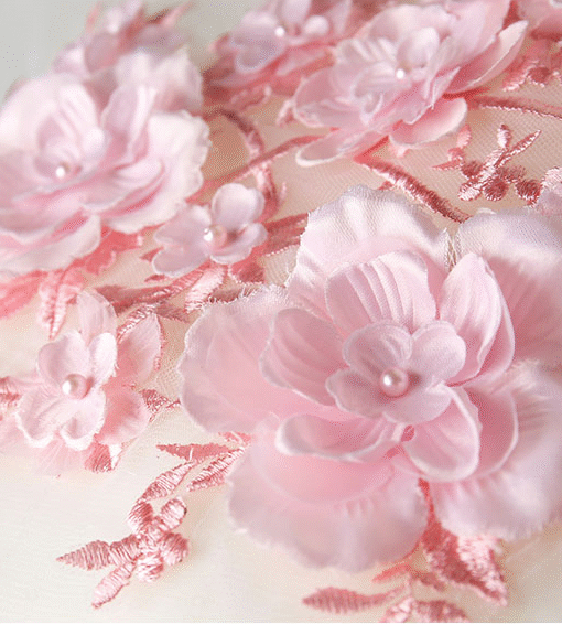 white and pink wedding dress 0897-03