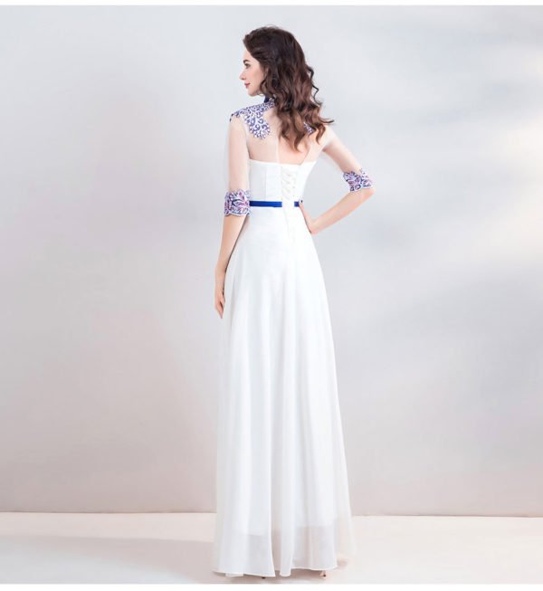 white formal dress 0898-06