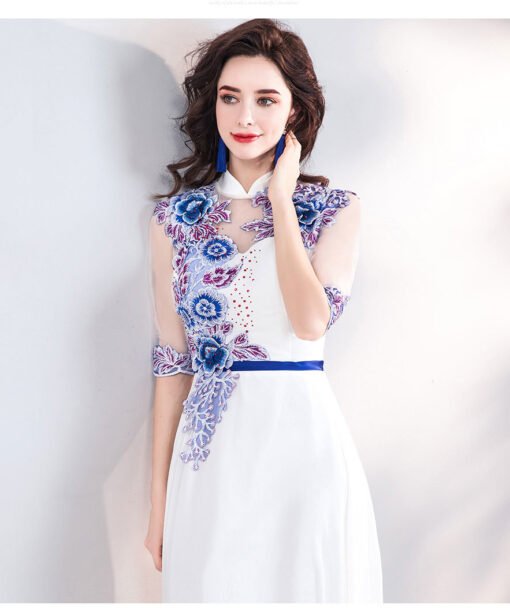 white formal dress 0898-08