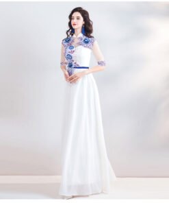 white formal dress 0898-10