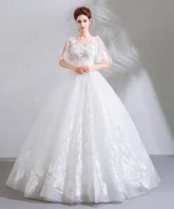 white lace wedding dress-0892-03
