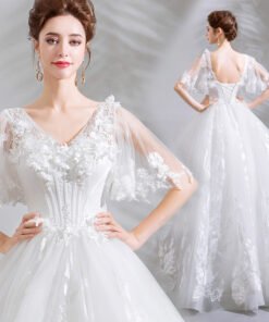 white lace wedding dress-0892-06