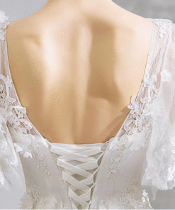 white lace wedding dress-0892-08