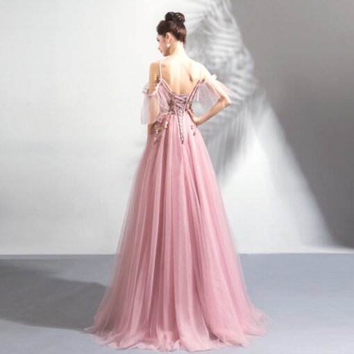 Spaghetti Strap prom dress 0922-03