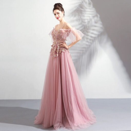 Spaghetti Strap prom dress 0922-05