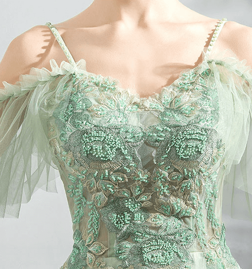 green prom dress 0920-02