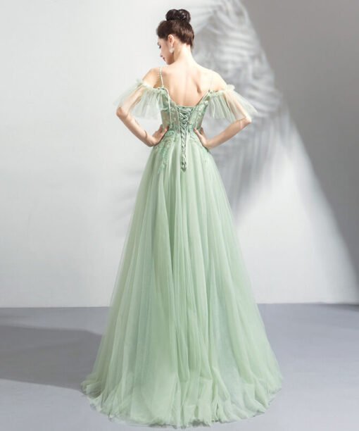 green prom dress 0920-05