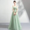 green prom dress 0920-07